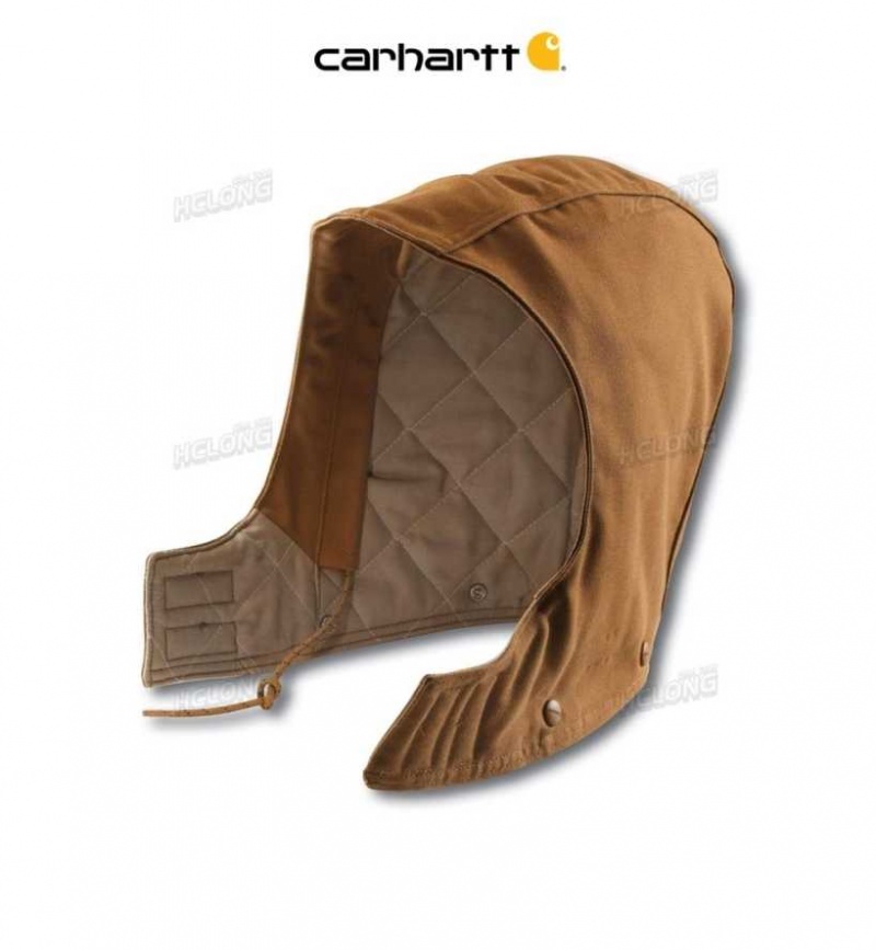 Marron Carhartt Flame-Resistant Duck Hood Quilt-Doublée - Danmark GWD-6210807