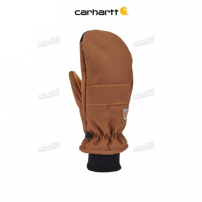 Marron Carhartt Insulated Duck Synthétique Cuir Knit Cuff Mitt - Danmark IEJ-4675777