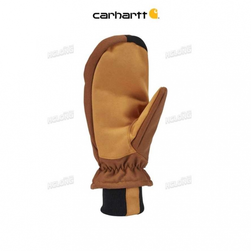 Marron Carhartt Insulated Duck Synthétique Cuir Knit Cuff Mitt - Danmark IEJ-4675777