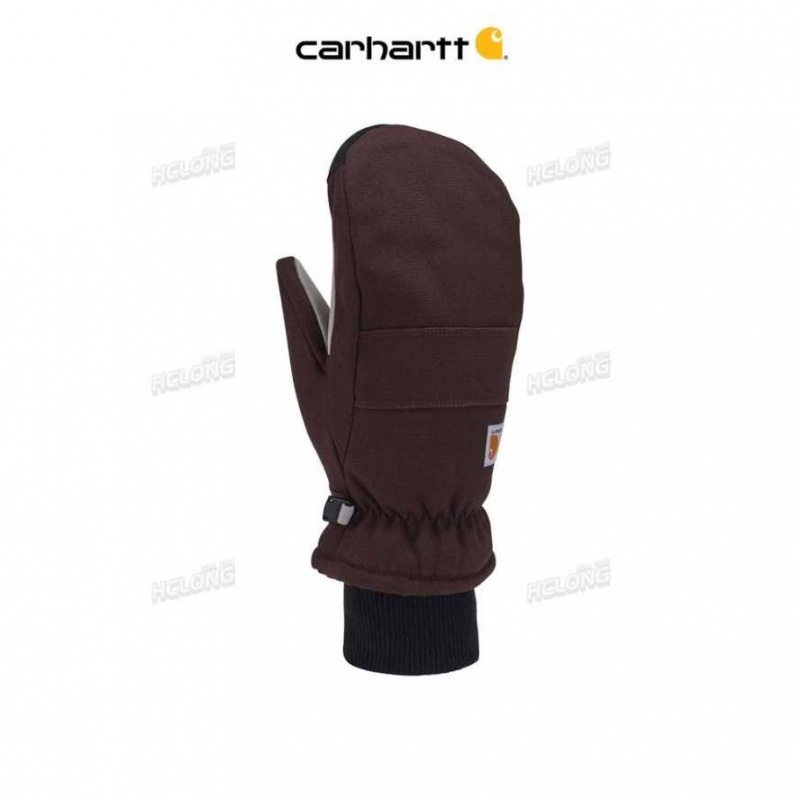 Noir Carhartt Insulated Duck Synthétique Cuir Knit Cuff Mitt - Danmark VYK-2880657