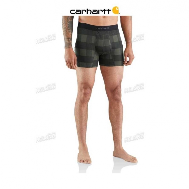 HUBBARD PLAID Carhartt 5 Basic Boxer Brief Printed 2-Pack HUBBARD - Danmark ORO-2589783