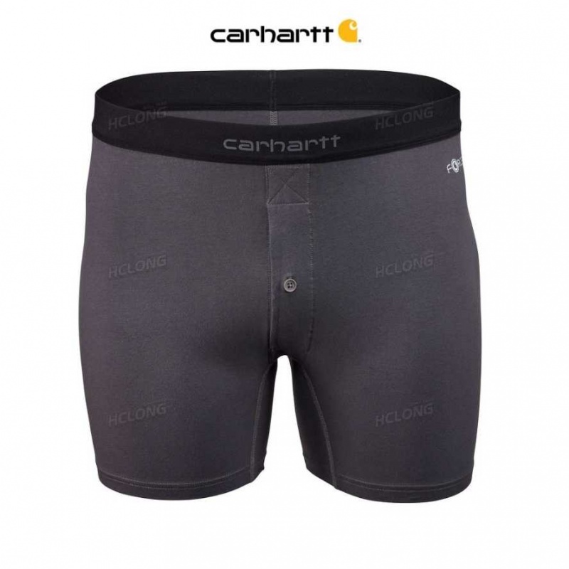 Shadow Carhartt Force Stretch Coton 5 Button Fly Boxer Brief - Danmark KID-9095056