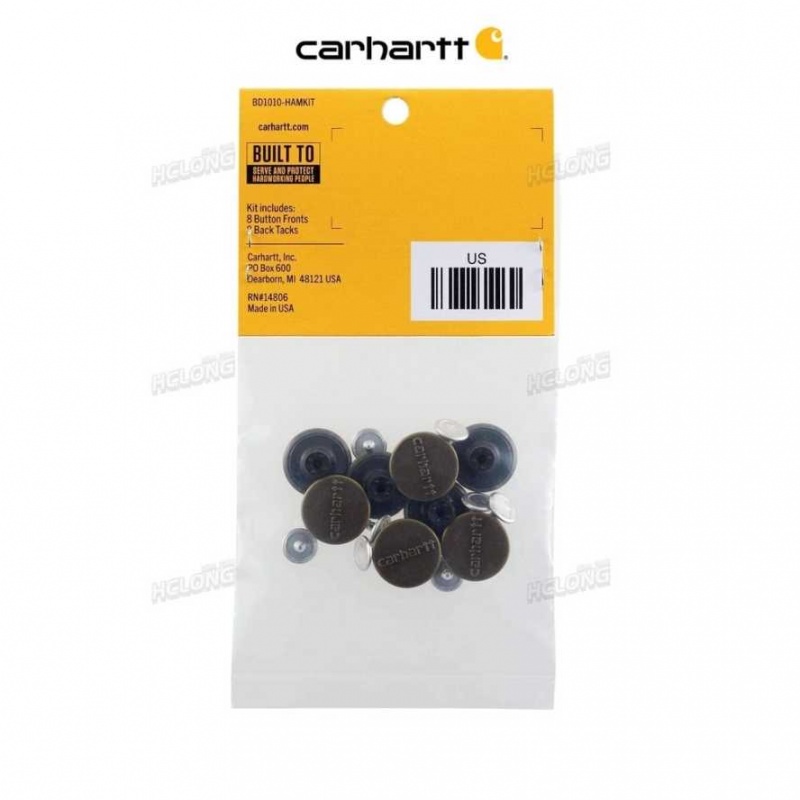 Antique Brass Carhartt Button Kit Antique - Danmark UAY-5154940