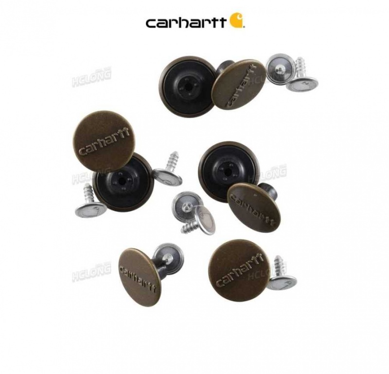 Antique Brass Carhartt Button Kit Antique - Danmark UAY-5154940