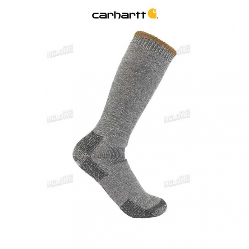 Alabaster Heather Carhartt Heavyweight Laine Blend Boot Sock Alabaster - Danmark TWS-1378241