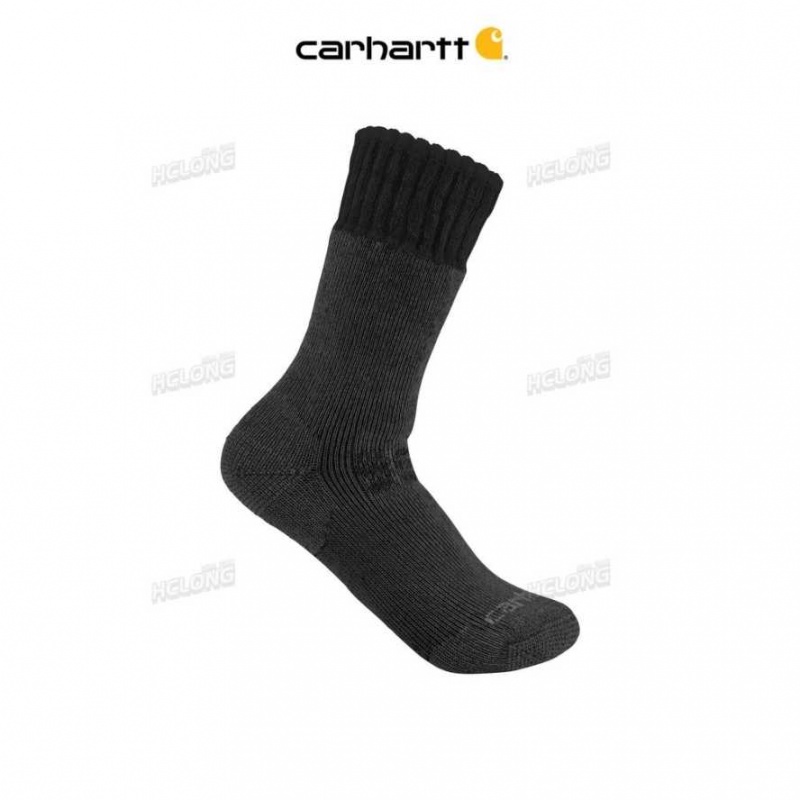 Noir Carhartt Heavyweight Synthétique-Laine Blend Boot Sock - Danmark FLL-7736694