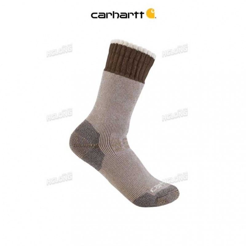 Kaki Carhartt Heavyweight Synthétique-Laine Blend Boot Sock - Danmark EMW-3450385