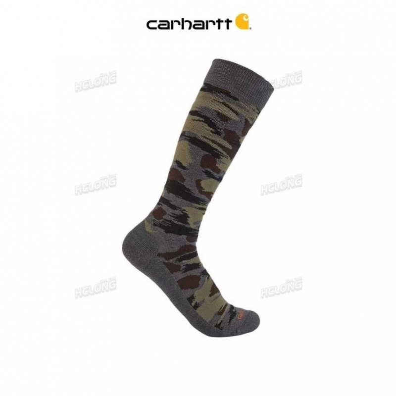 Camouflage Carhartt Heavyweight Camo Boot Sock - Danmark MUP-0413991