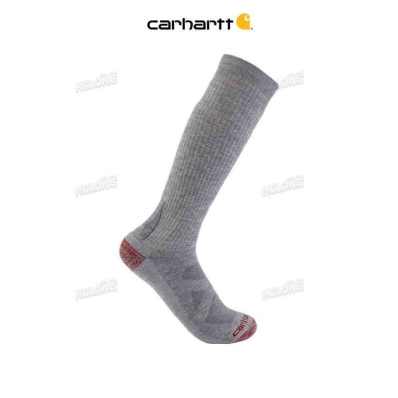 Grise Carhartt Heavyweight Merino Laine Blend Boot Sock - Danmark YPT-1563475