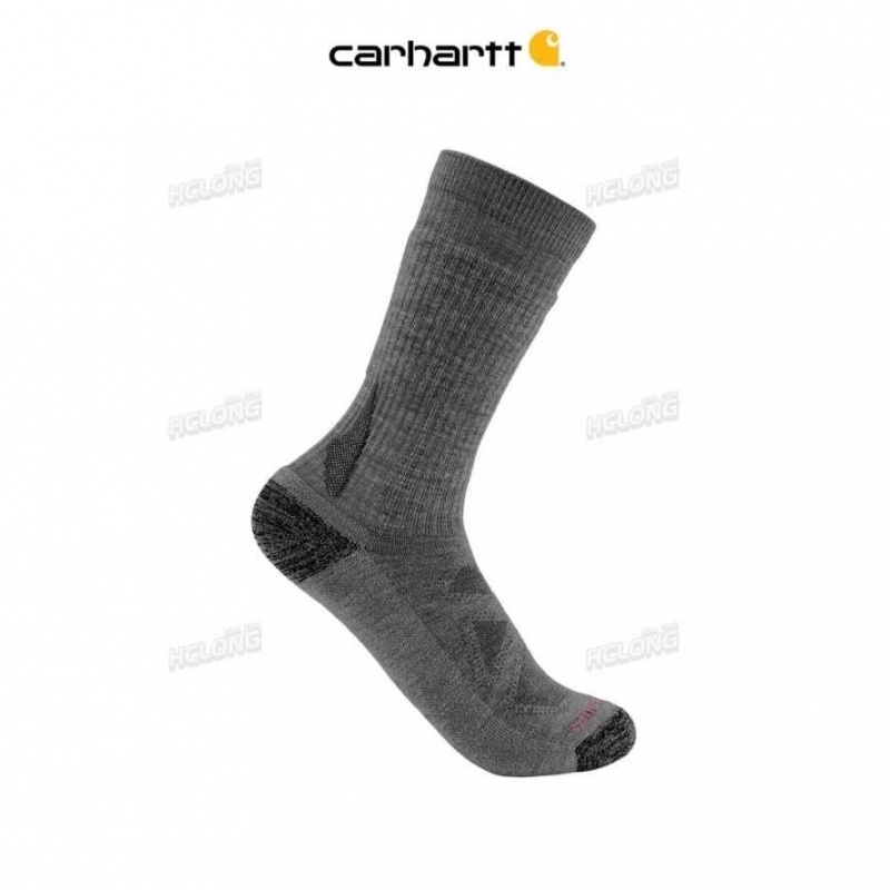 Carbon Heather Carhartt Heavyweight Merino Laine Blend Boot Sock Carbon - Danmark JLQ-8765403