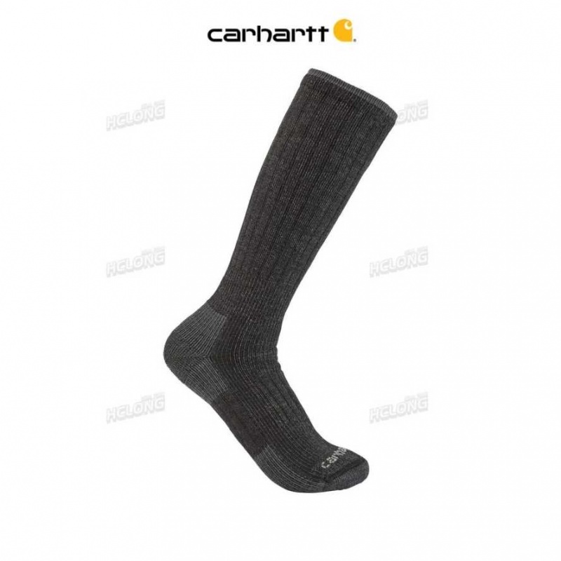 Carbon Heather Carhartt Midweight Synthétique-Laine Blend Boot Sock Carbon - Danmark UML-8327397