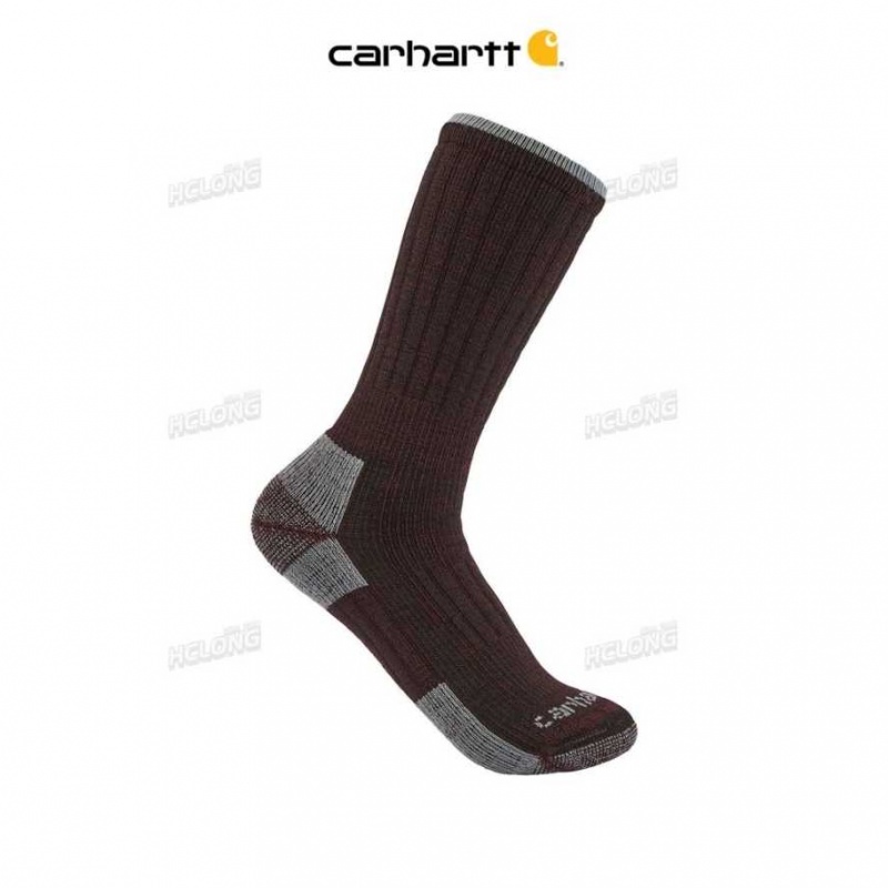 Blackberry Carhartt Midweight Synthétique-Laine Blend Boot Sock - Danmark AZK-1863560