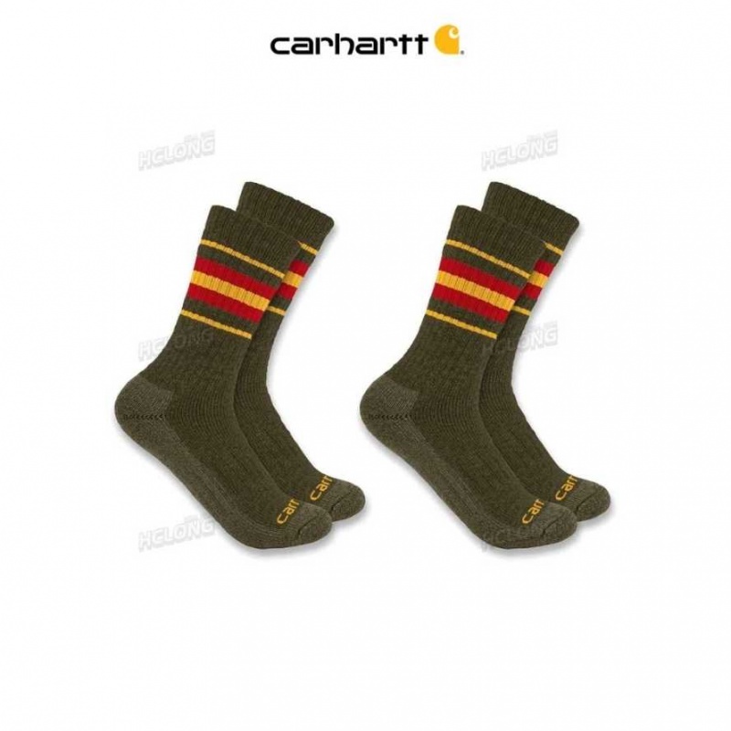 Moss Carhartt Heavyweight Crew Sock 2-Pack - Danmark WOQ-7766568