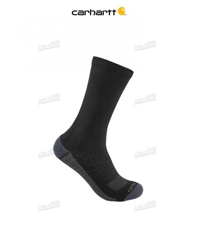 Noir Carhartt Force Legere Crew Sock - Danmark GKR-0926949