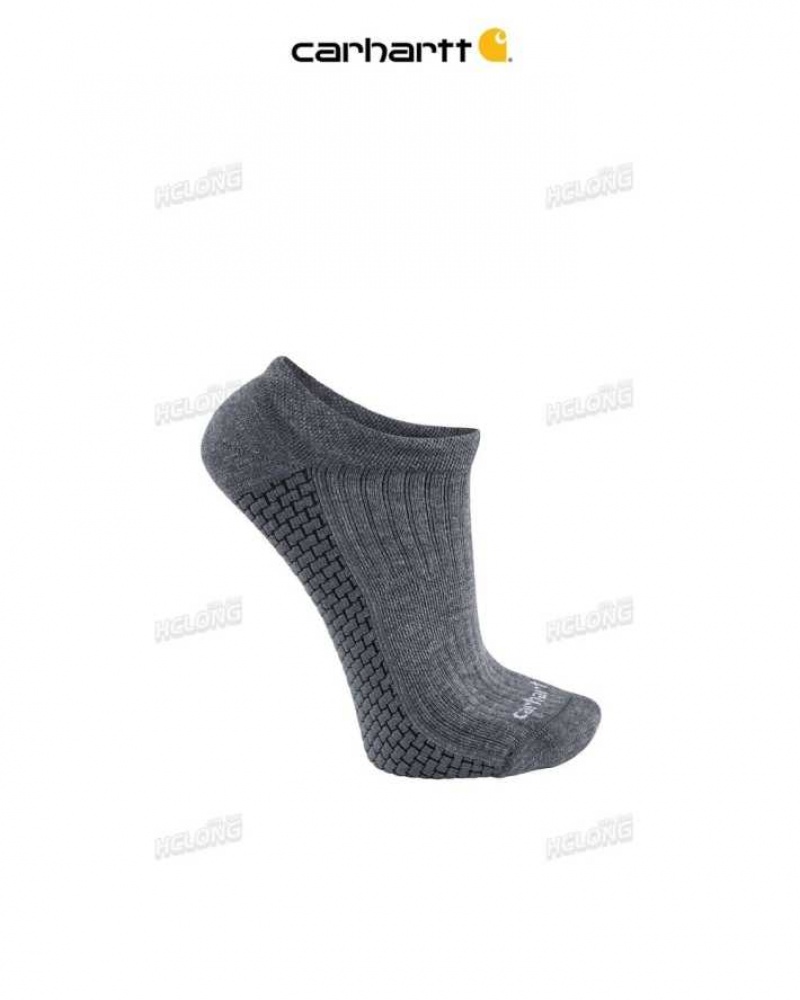 Asphalt Carhartt Force Grid Midweight Low Cut Sock - Danmark GFZ-8236550