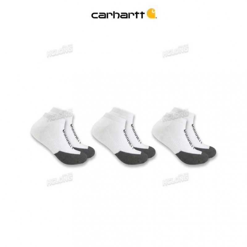 Blanche Carhartt Force Midweight Logo Low Cut Sock 3-Pack - Danmark PLE-0248826