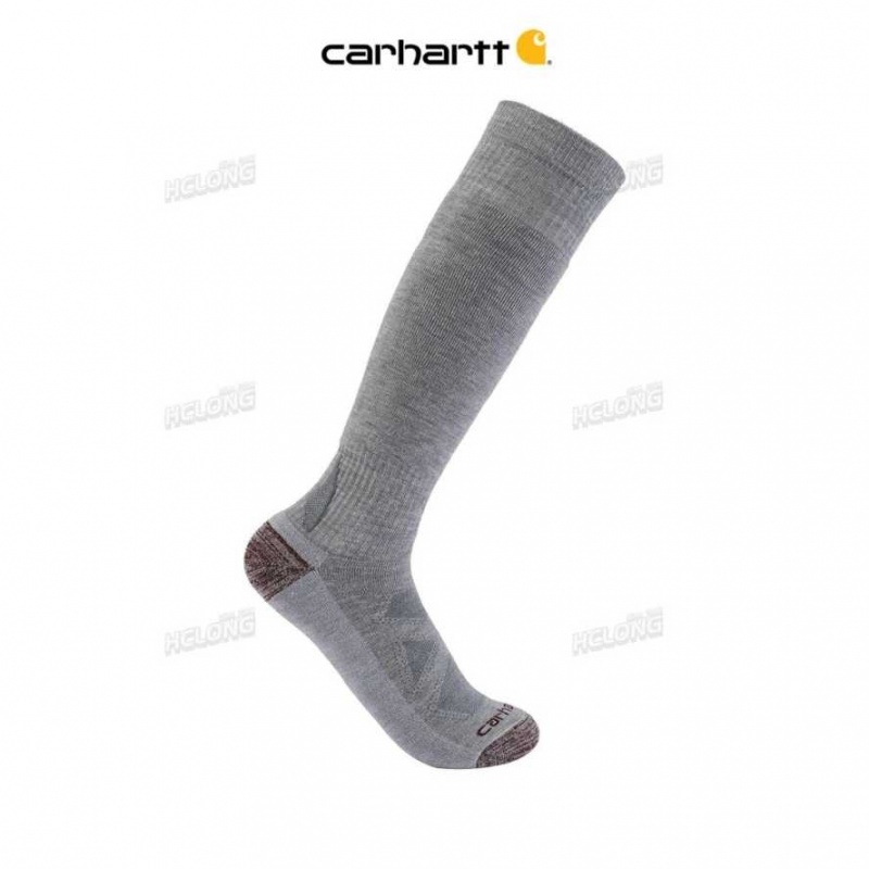 Asphalt Carhartt Heavyweight Merino Laine Blend Over-The-Calf Sock - Danmark HGQ-7292903