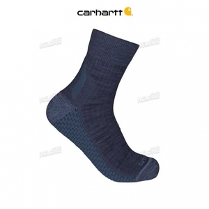 Bleu Marine Carhartt Force Grid Midweight Merino Laine Blend Quarter Sock Bleu - Danmark EEV-5094219