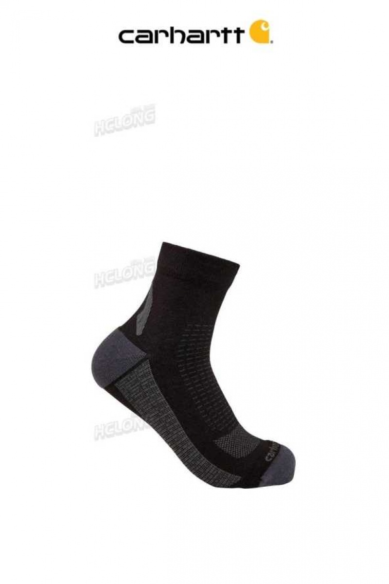 Noir Carhartt Force Legere Quarter Sock - Danmark CWR-1587428