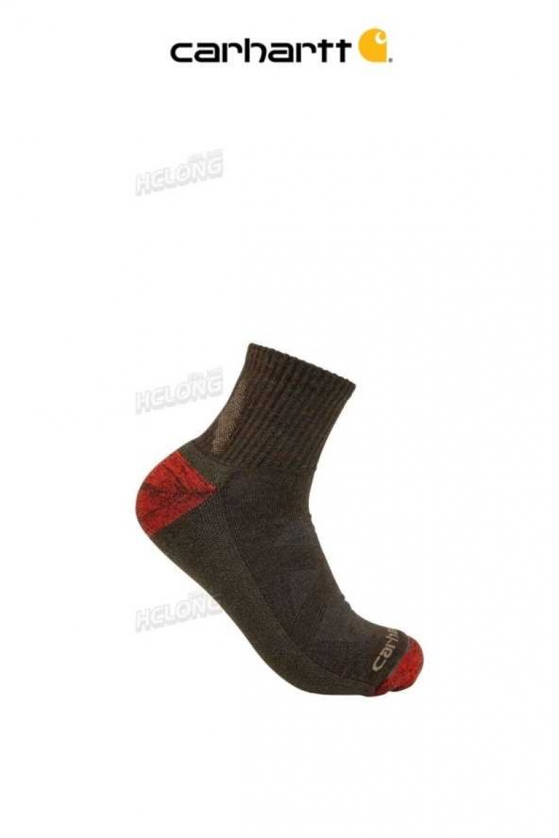 Vert Olive Carhartt Midweight Merino Laine Blend Quarter Sock Vert - Danmark MJM-6788128