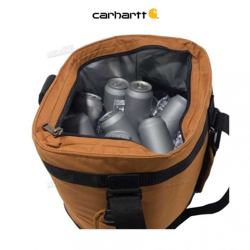 Marron Carhartt Insulated 40 Can Backpack Tote - Danmark APH-7435063