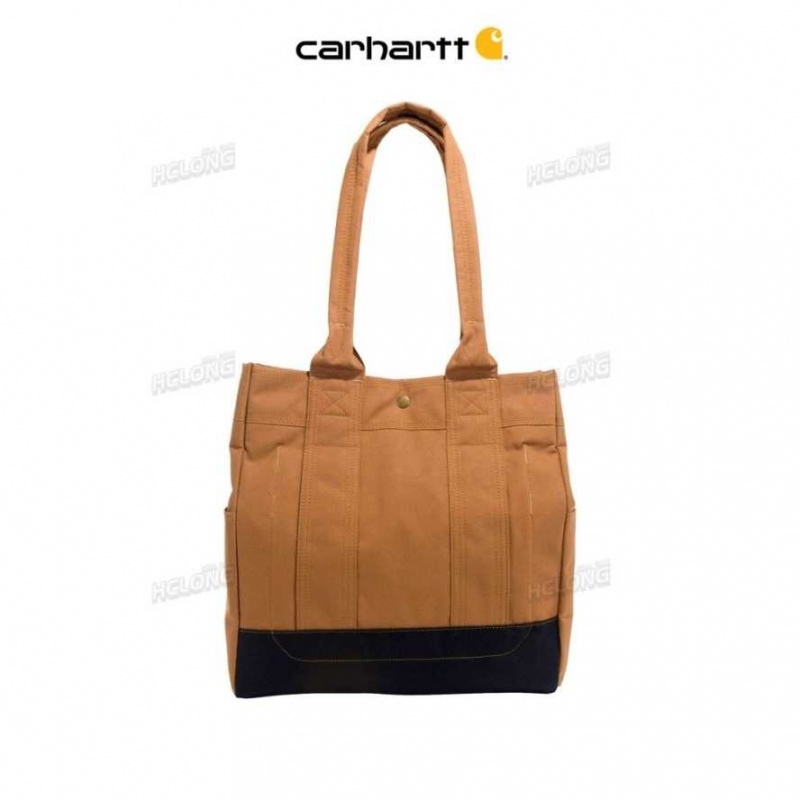 Marron Carhartt Vertical Snap Tote - Danmark RGL-1289603