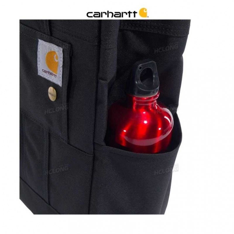 Noir Carhartt Vertical Snap Tote - Danmark RJK-5083519