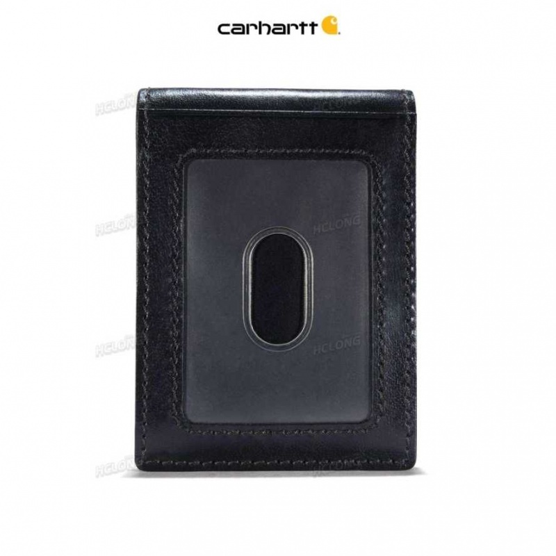 Noir Carhartt Front Pocket Wallet - Danmark FFO-9518332