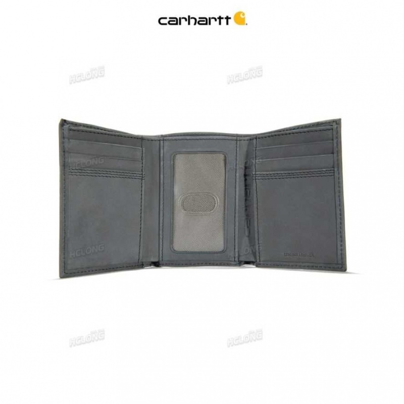 Noir Carhartt Detroit Trifold Wallet - Danmark ARF-4068034