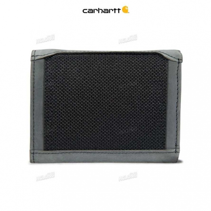 Noir Carhartt Detroit Trifold Wallet - Danmark ARF-4068034