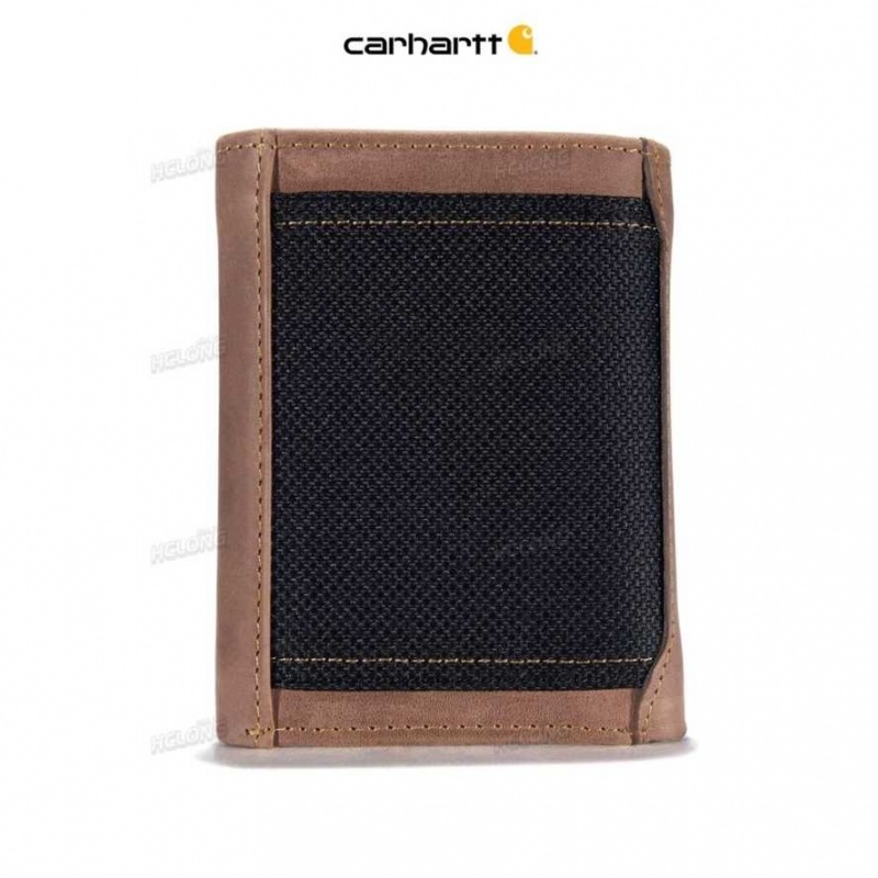 Marron Carhartt Detroit Trifold Wallet - Danmark FJR-6007294