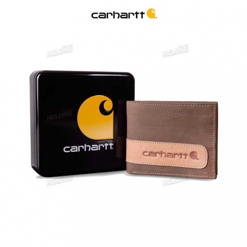 Marron Carhartt Two Tone Passcase Wallet - Danmark TUB-5434765