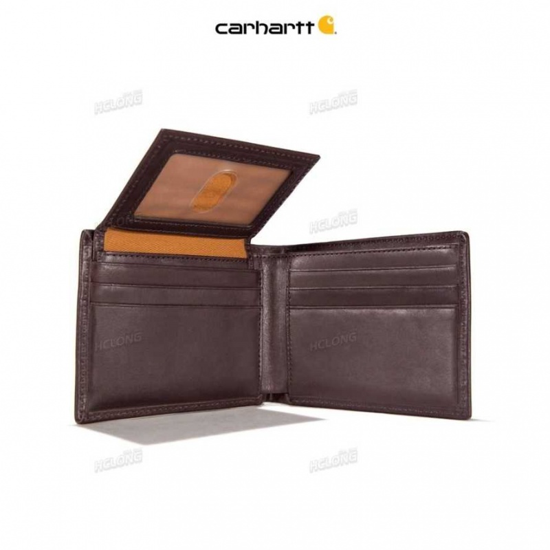 Marron Carhartt Oil Tan Passcase Wallet - Danmark NTE-0291457