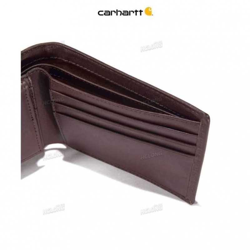 Marron Carhartt Oil Tan Passcase Wallet - Danmark NTE-0291457