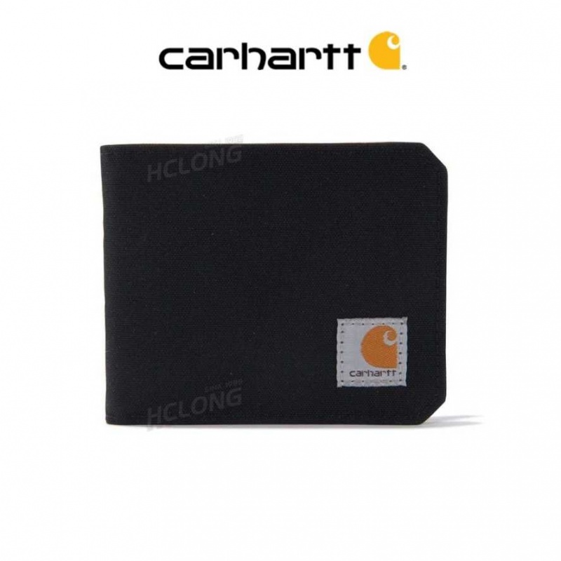 Noir Carhartt Nylon Duck Bifold Wallet - Danmark REM-5181628