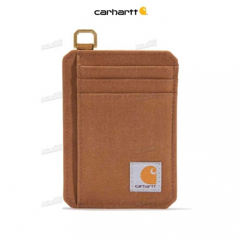 Marron Carhartt NYLON DUCK FRONT POCKET WALLET - Danmark IBC-4955280