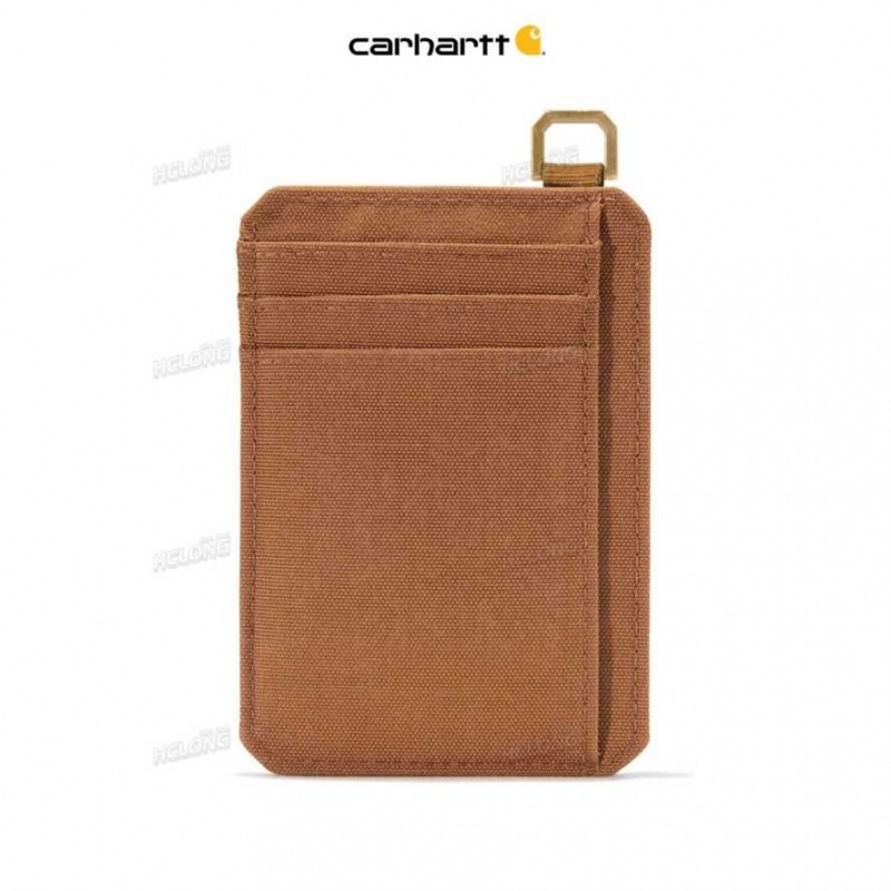 Marron Carhartt NYLON DUCK FRONT POCKET WALLET - Danmark IBC-4955280