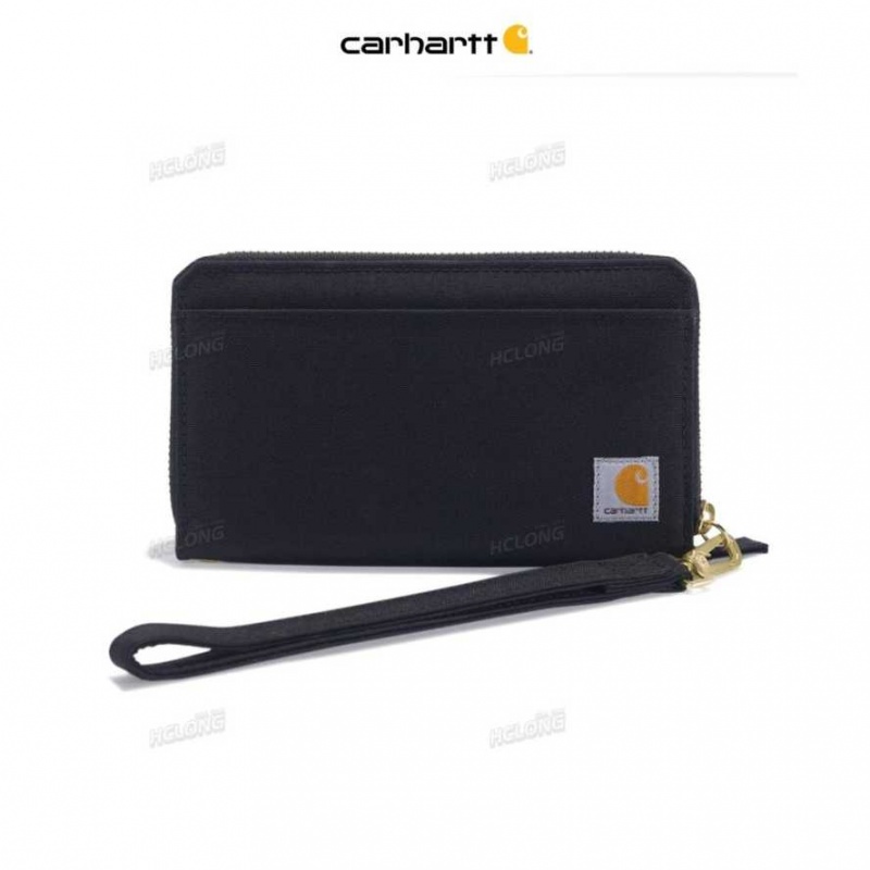 Noir Carhartt NYLON DUCK LAY-FLAT CLUTCH - Danmark RTM-4193333