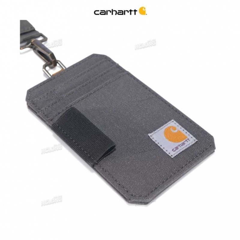 Gravel Carhartt NYLON DUCK ID HOLDER AND LANYARD - Danmark PLB-2634439