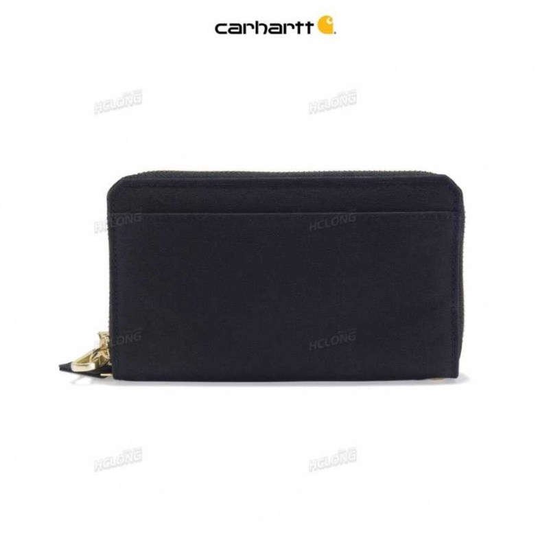 Noir Carhartt NYLON DUCK LAY-FLAT CLUTCH - Danmark RTM-4193333