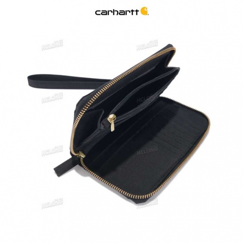 Noir Carhartt NYLON DUCK LAY-FLAT CLUTCH - Danmark RTM-4193333