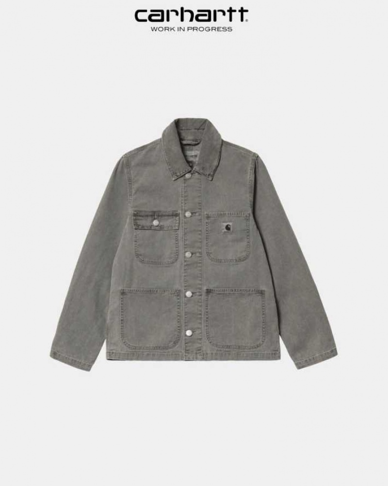 Noir Carhartt Wip Michigan Jacket (Spring) - Danmark EKK-1646852