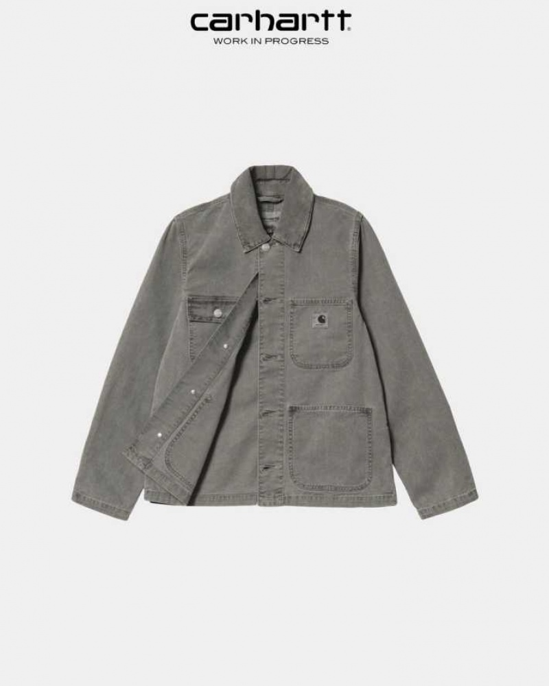 Noir Carhartt Wip Michigan Jacket (Spring) - Danmark EKK-1646852