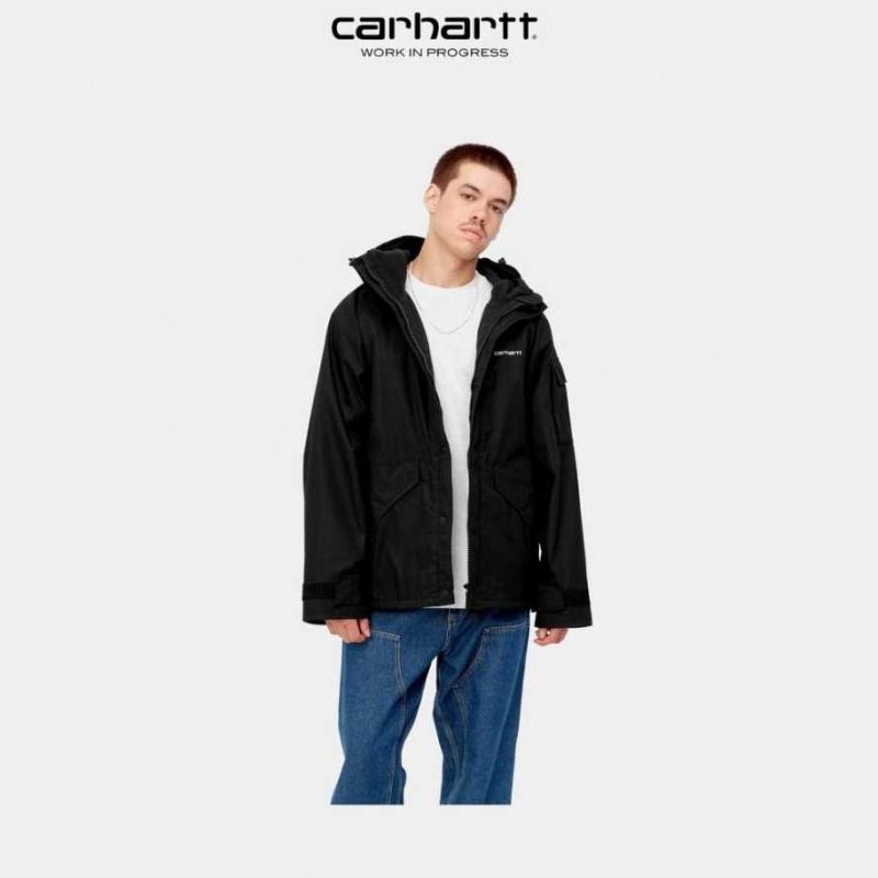 Noir Carhartt Wip Prospector Jacket (D'hiver) - Danmark ZQC-7561832