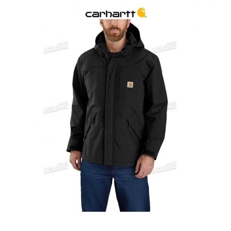 Noir Carhartt Storm Defender Loose Fit Heavyweight Jacket - Danmark ARV-4990680