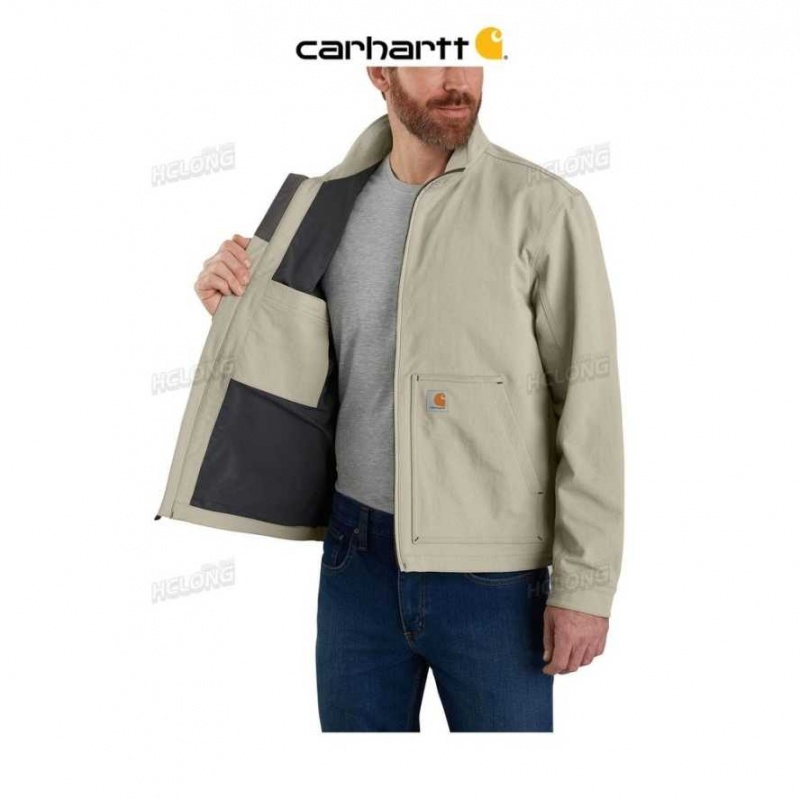 Greige Carhartt Super Dux Relaxed Fit Legere Soft Shell Jacket - Danmark YCZ-3511916