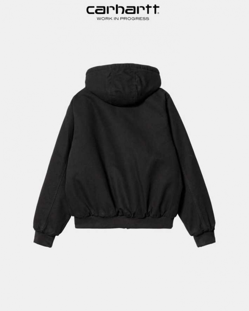 Noir Carhartt Wip Active Jacket - Danmark DMC-7115590