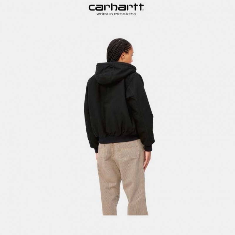 Noir Carhartt Wip Active Jacket - Danmark DMC-7115590