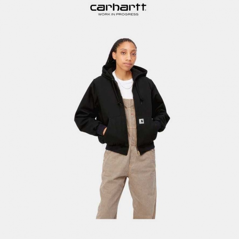 Noir Carhartt Wip Active Jacket - Danmark DMC-7115590