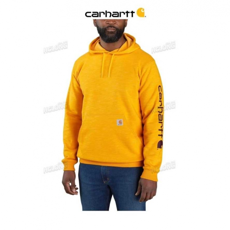 Jaune Carhartt Loose Fit Midweight Logo Sleeve Graphique Sweatshirt - Danmark BZB-6191425